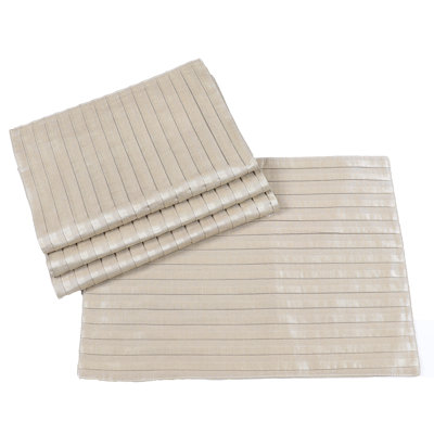 Polyester Striped Rectangle Placemat
