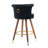 COOLMORE Swivel Bar Stools With Backrest Footrest-1873448647