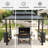 6 x 10 FT Hardtop Metal Grill Gazebo-106373234