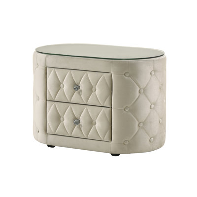 Table de chevet Voltare ivoire
