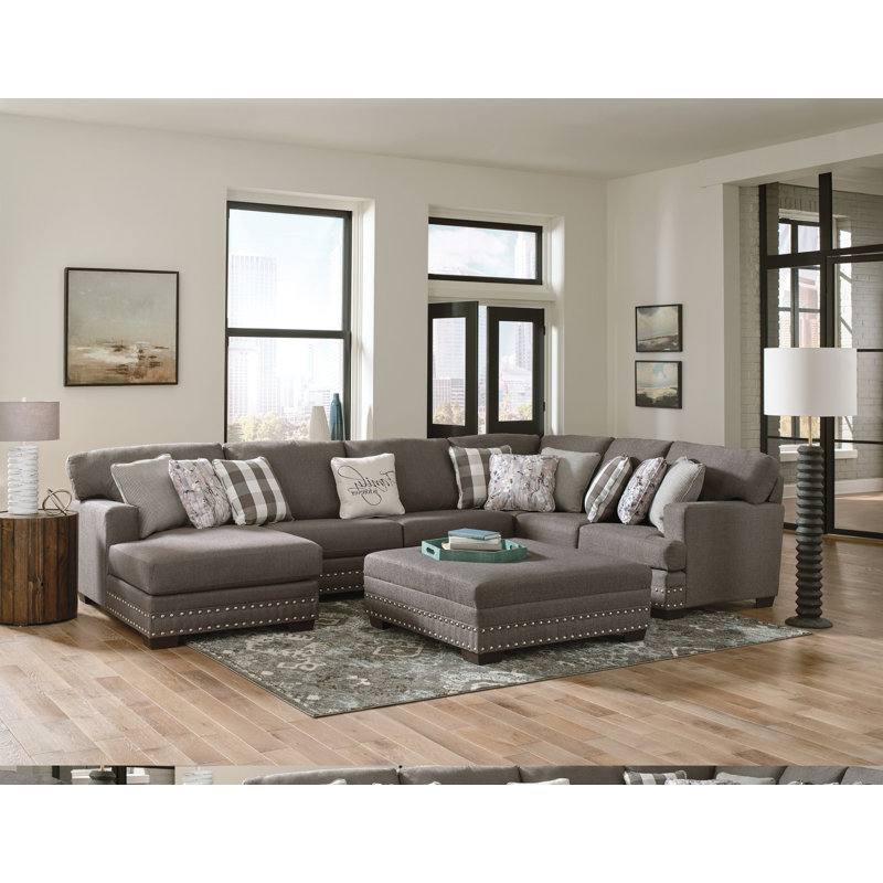  Gatha 3 - Piece Chenille Sectional, Left Hand Facing