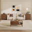 Ensemble de tables basses à plateau relevable avec 2 tables de bout - Table basse et tables d'appoint en noyer-1065624496