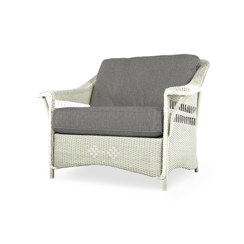 Nantucket Outdoor Lounge Chair, Flagship Lapis Sunbrella®, Ivory