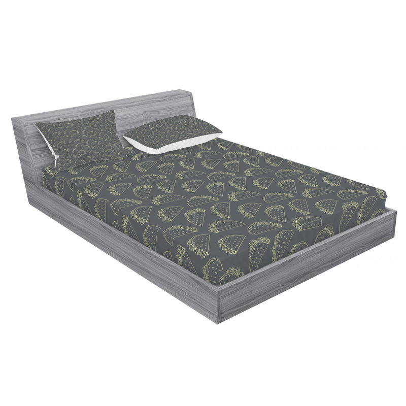 Microfiber Sheet Set, Queen Sheet Set with Fitted Sheet