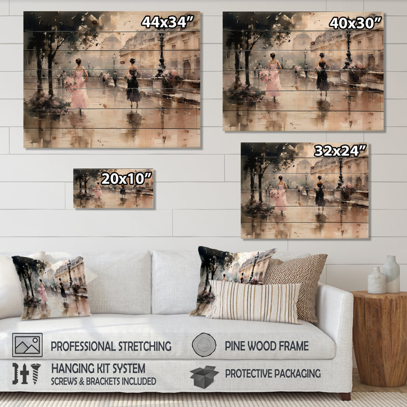 Panneaux de décoration murale Lydney Fashion Impressionist Elegance I - Fashion, H 24 po x l 32 po