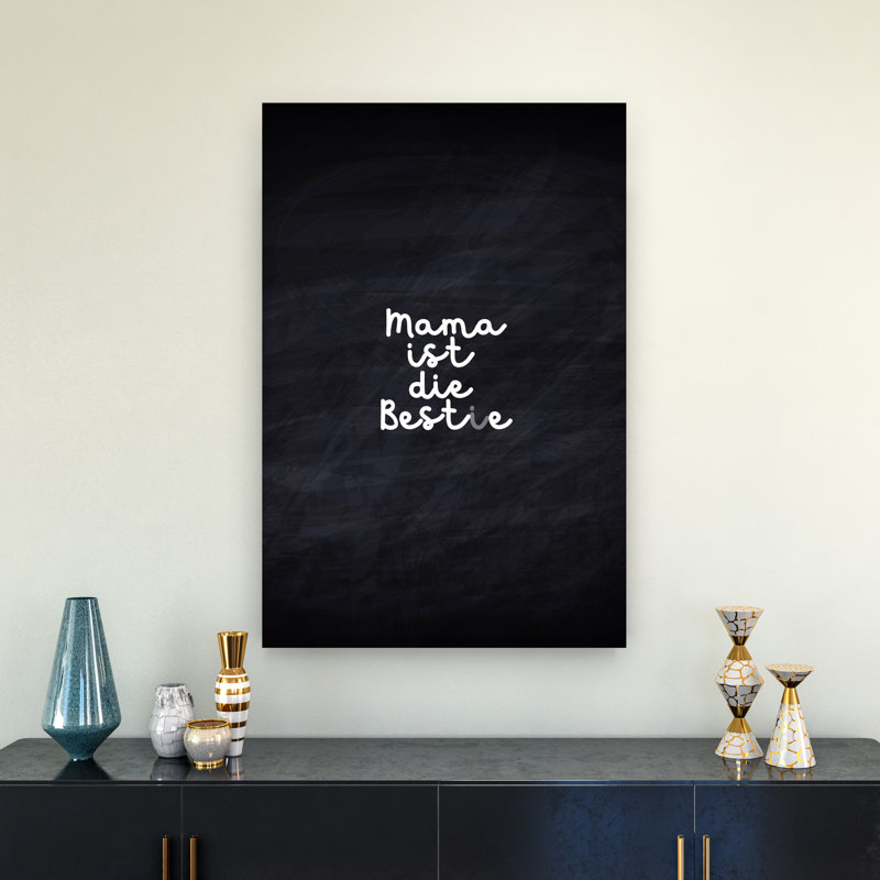 Art mural contemporain Mama, 36" H x 24" W