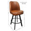 Ensemble de 2 tabourets de bar pivotants, îlot de cuisine moderne en cuir synthétique