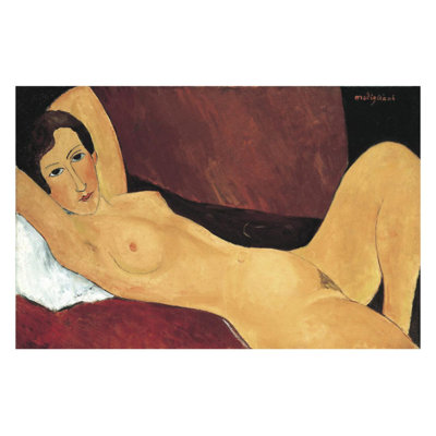 «Reclining Nude» par Amedeo Modigliani - Estampe numérique