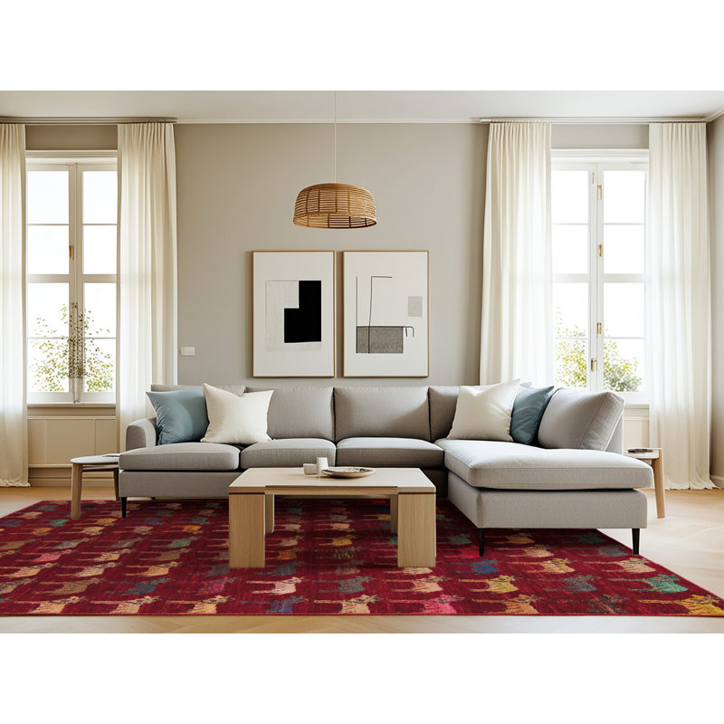 Aadarsh Abstract Indoor Rug, Rectangle 8' x 10'