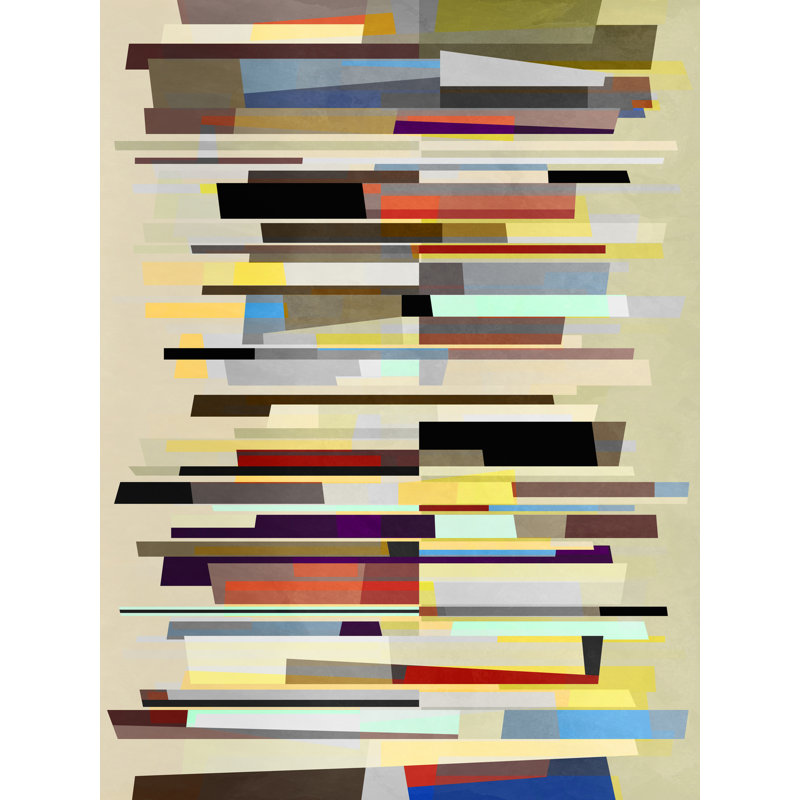 Pièces 3 par Angel Estevez - impression, Toile encadrée noire, 32" H x 24" W