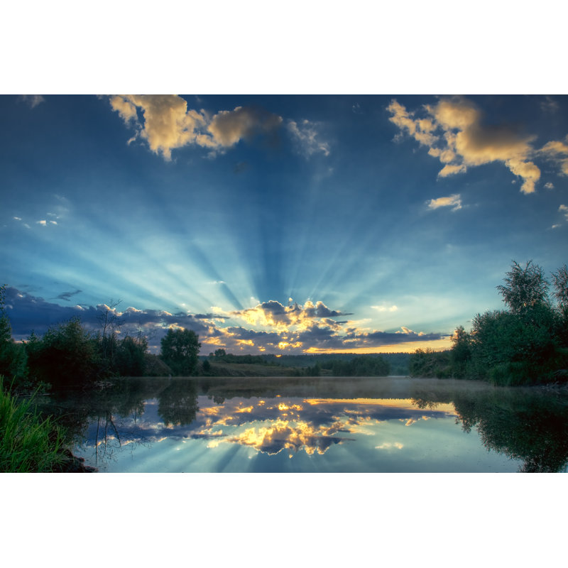 «Fluffy Clouds» par Podfoto - impression sur toile tendue, L 12 po x H 8 po
