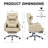 Swivel Ergonomic Office Chair, Technology Leather  High Back Office Chair With Lumbar Support Headrest, Sedentary Comfortable Boss Chair, 155° Reclining Computer Chair