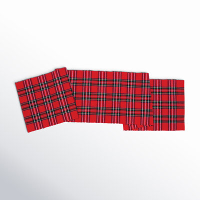 Sandara Plaid Table Runner