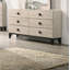 Meuble de chambre à coucher de style moderne avec commode 1 pièce et tiroirs 6X tiroirs-900305345