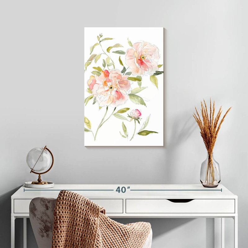 Harnek Sketchbook Cottage Rose II, 24" H x 16" W