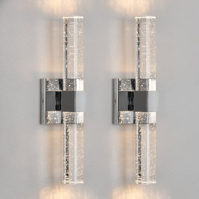 Nazreen Crystal LED Wallchiere Dimmable Wall Light