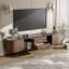 Meuble télé avec console multimédia et espace de rangement