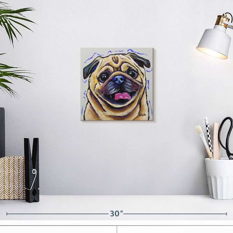Brampt Pug Napoleon, 10" H x 10" W