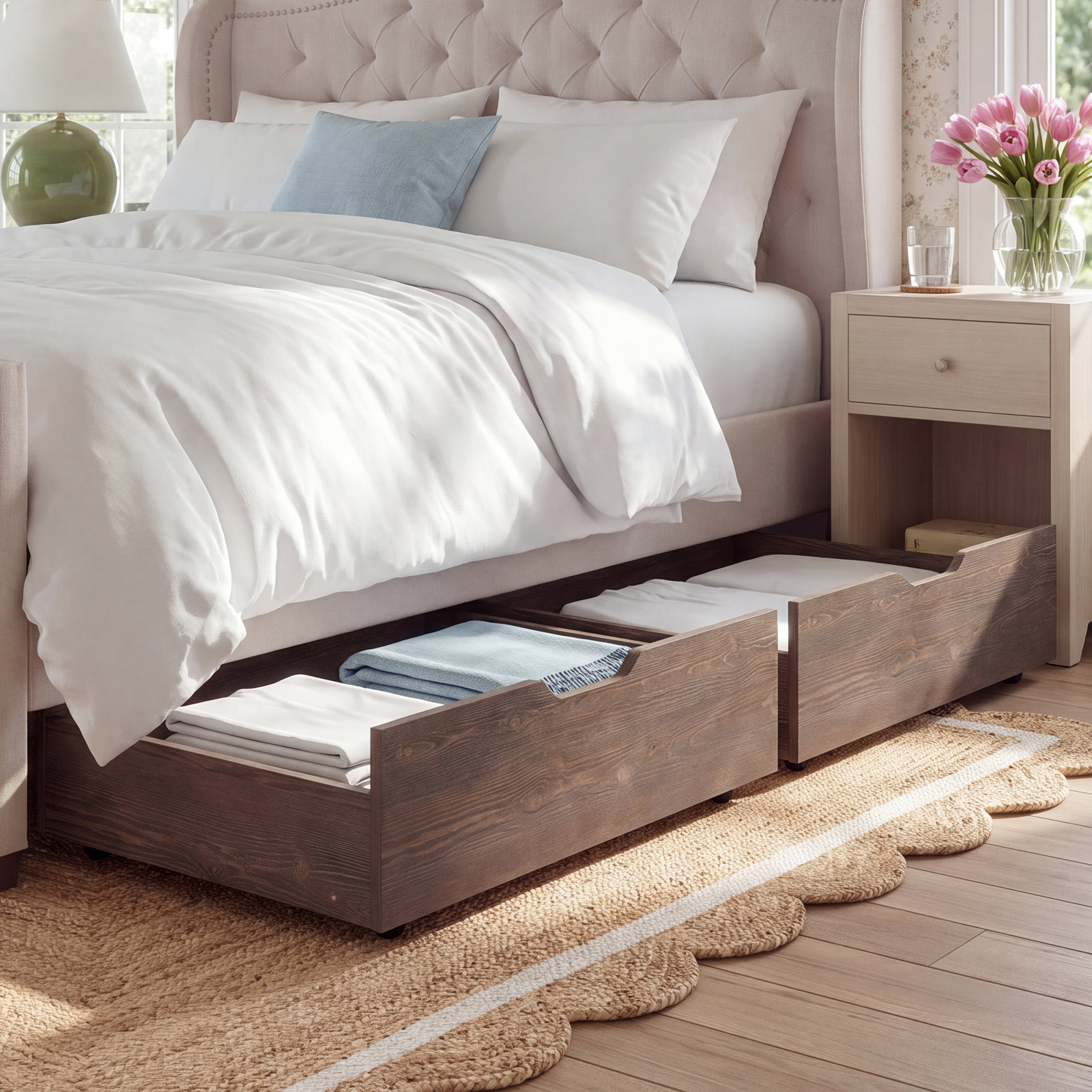 Carlson 2-Piece Storage Drawers, Harvest Brown