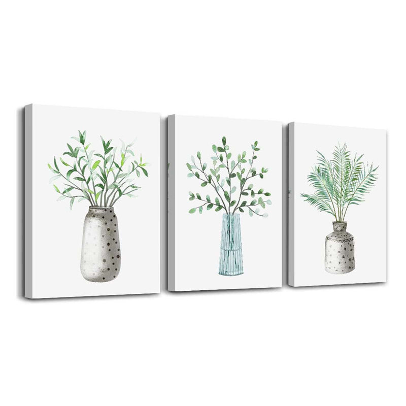 3 Piece Wrapped Canvas Print, 40 cm H x 30 cm W