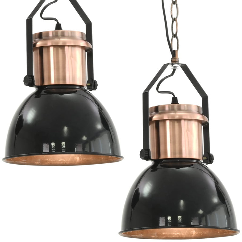 Ellingson 2 - Light Silver Dome Pendant, Black