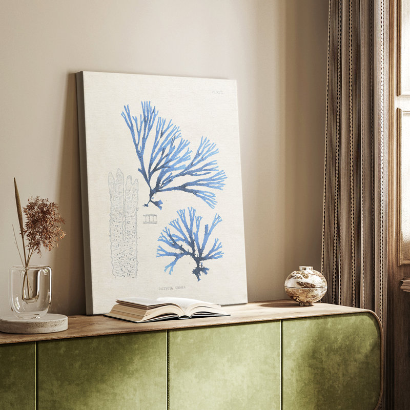 Blue Marine Algae V - galerie sur mesure, H 18 po x l 12 po