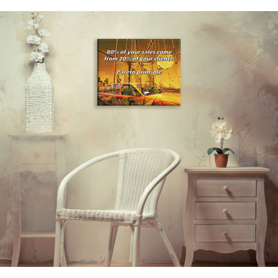 Ebern Designs Gallery Wrapped Canvas By Pareto principle: "80% of your sales come from 20% of your cl