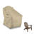Waterproof Adirondack Chair Cover, Heavy Duty Outdoor Furniture Cover With Drawstring, Buckles, Air Vent, Durable Fabric (Beige, 30"W X 34"D X 36" H)-1839485902