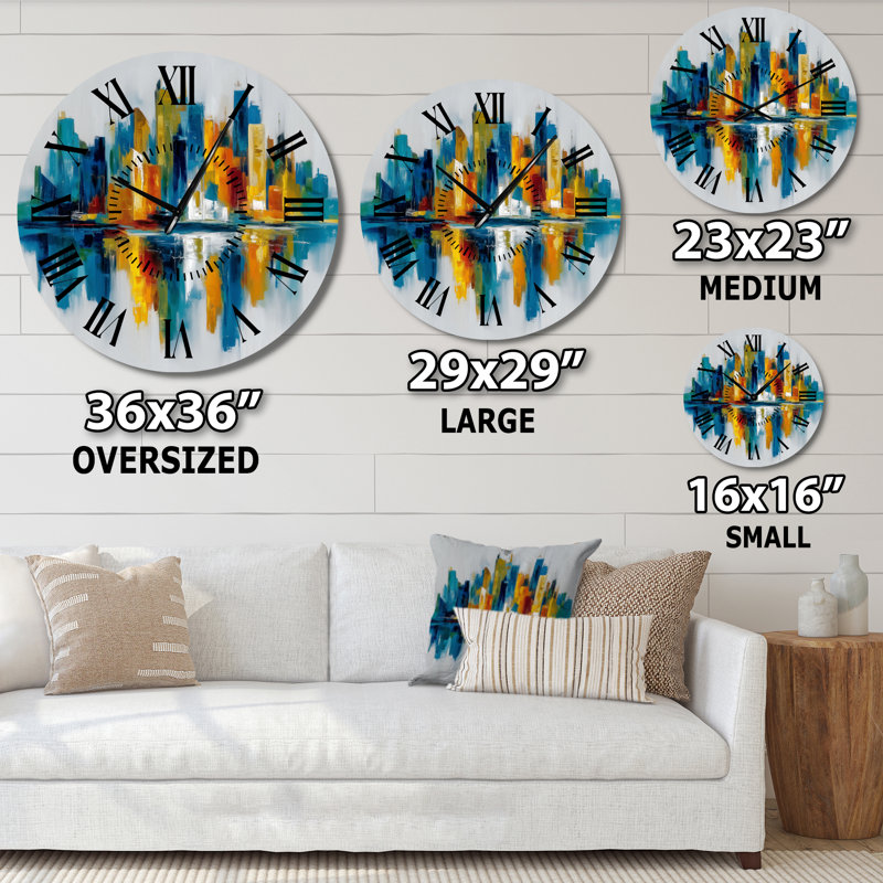 Horloge murale Urban City, Surdimensionné