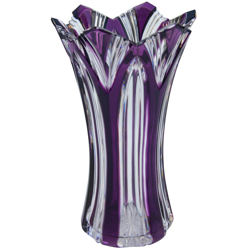 Handcrafted Crystal Table Vase