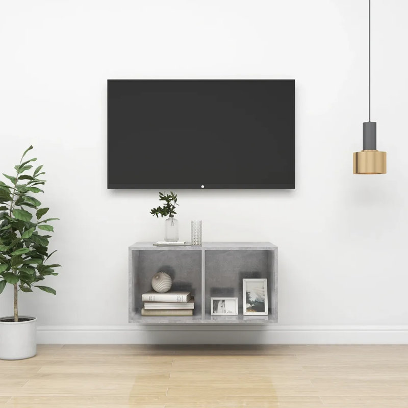 Dellatorre Cube Shelf, Concrete Grey