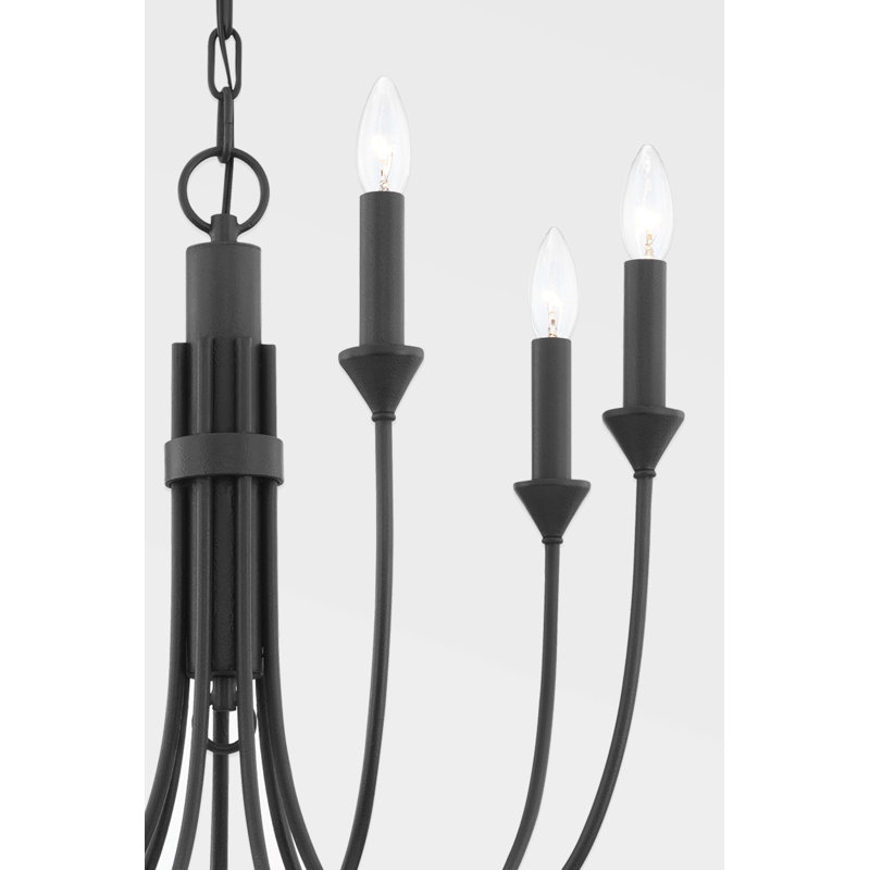 Cate 7 - Light Chandelier, Forged Iron