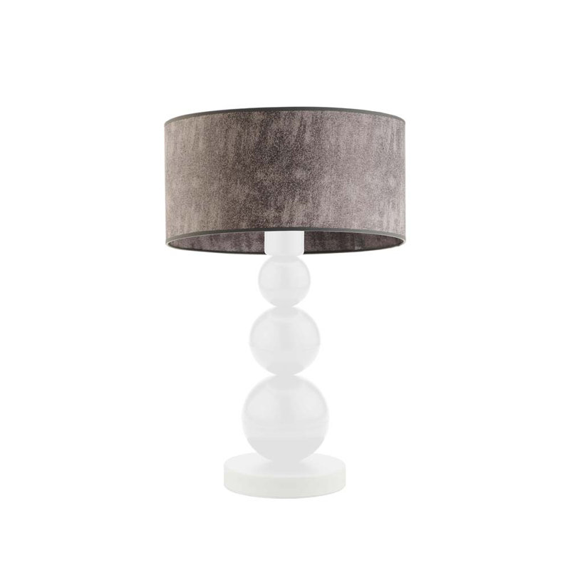 Henrika Metal Desk Lamp, Light Brown, White