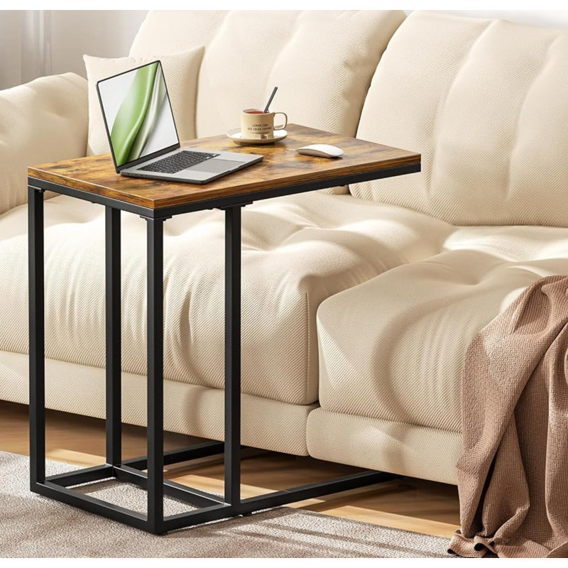 End Table, Rustic Brown/Black