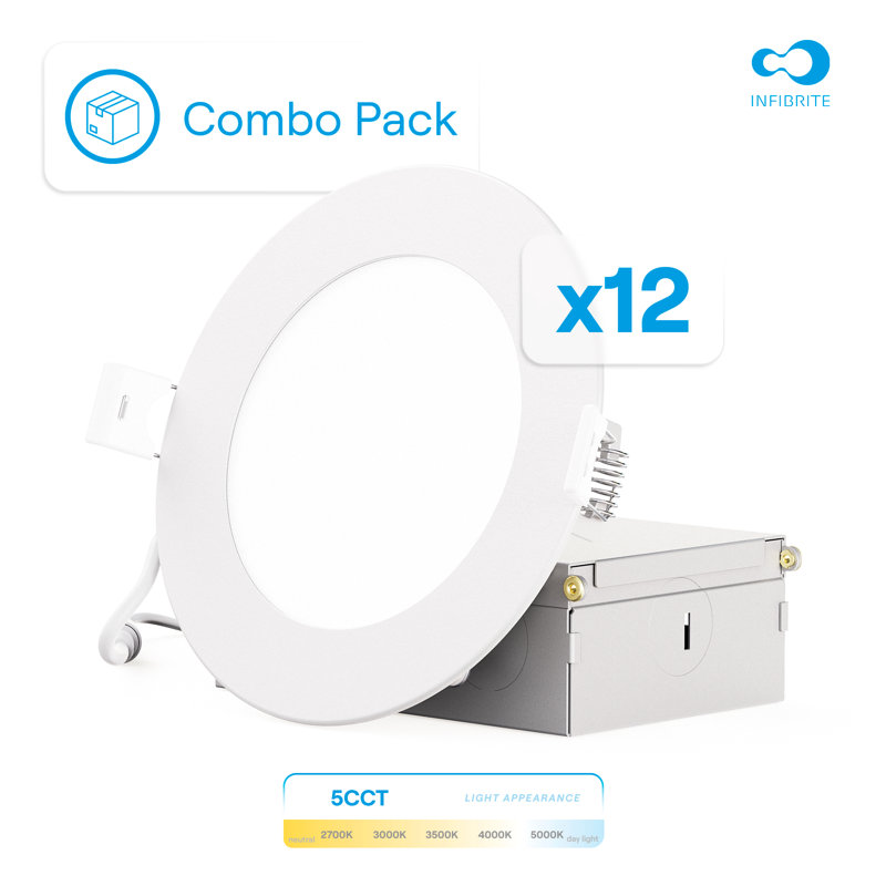 Ensemble d'éclairage encastré 4 "ultra mince 5CCT