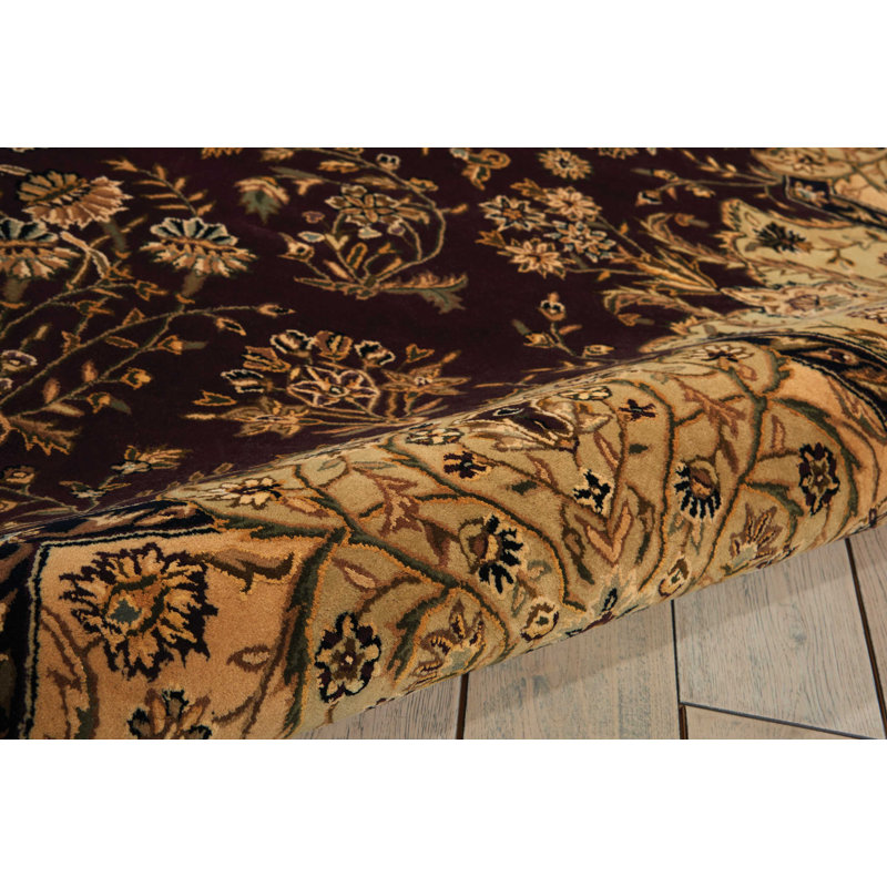 Tapis brun / noir touffeté à la main Elsef