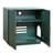 Cat Litter Box Enclosure, 31.5 in Hidden Litter Box Cabinet, Wooden Indoor Cat Washroom with Ventilated Holes, Double-Door Kitty Pet House Furniture, End Side Table Fit Most Litterboxes