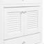 Meuble-lavabo 30 po avec lavabo, armoire de salle de bain avec deux portes et un tiroir