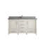 Meuble-lavabo simple 60 po avec comptoir en quartz Aberdeen