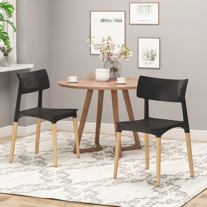 Chaise d'appoint Bohrer , Noir
