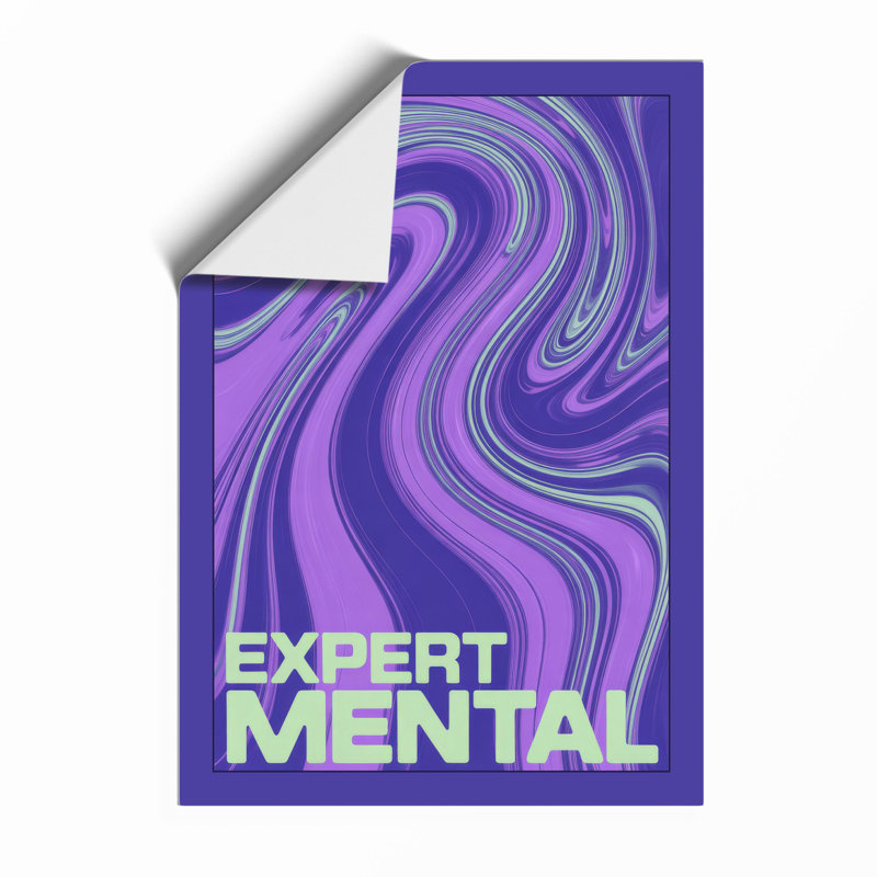 Swirling Mental Modern - Print, Unframed, A3 - 42.0 x 29.7 cm