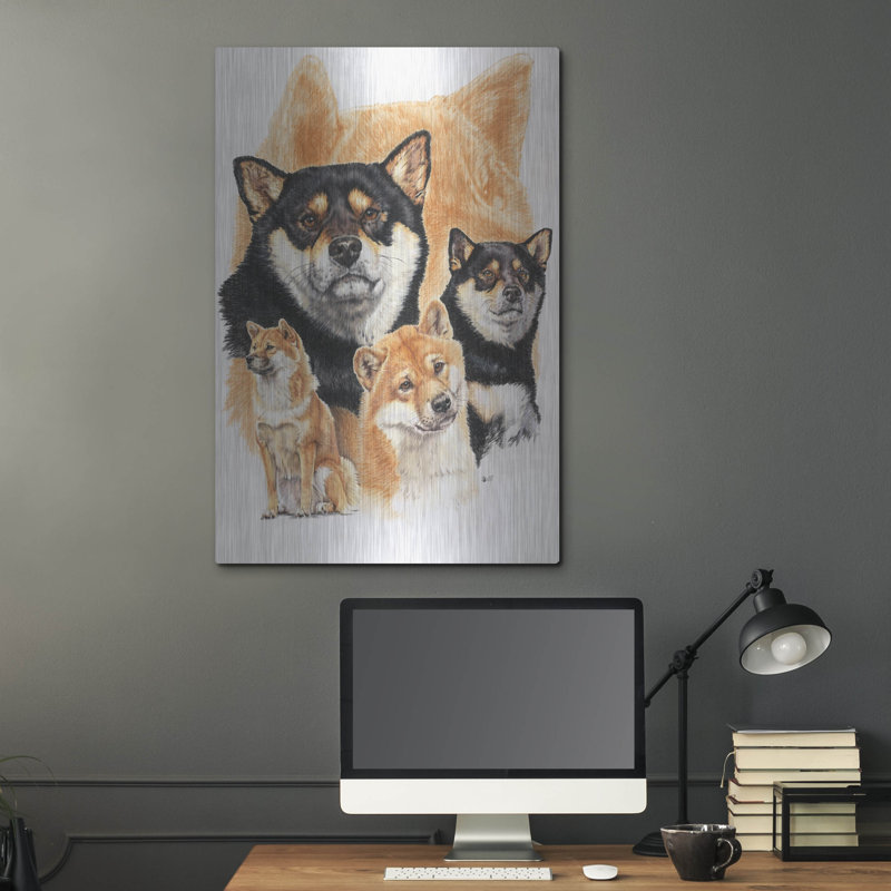 «Shiba Inv + Ghost» par Barbara Keith, H 36 po x l 24 po