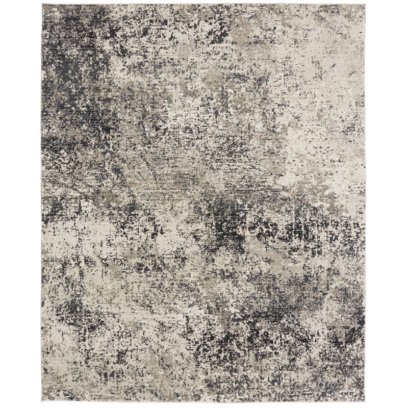 Tapis ivoire / gris Mayes, Rectangle 2 pi x 3 pi