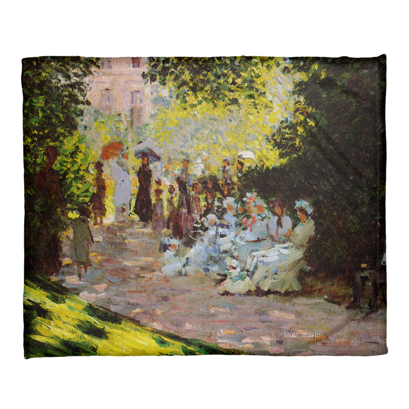 Claude Monet Sewn Throw Blanket