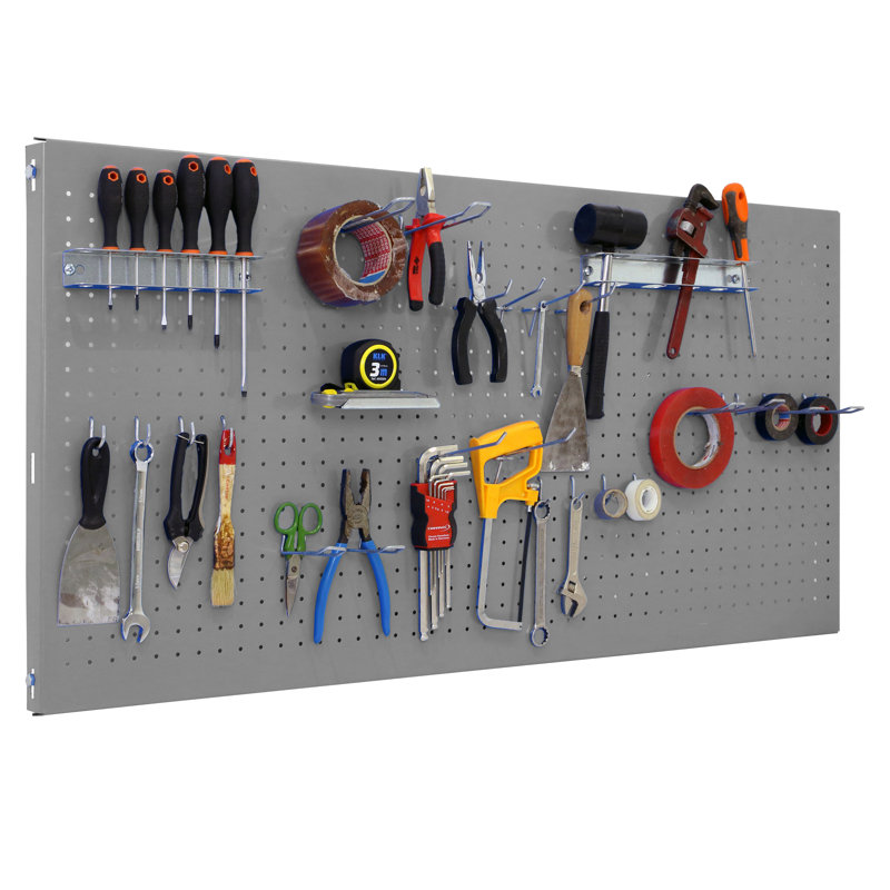 Tool Holder, 40cm H x 120cm W x 3.5cm D, Grey