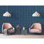 Superfresco Easy Calipso Blue GeometricTextured Wallpaper
