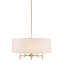 Lustre 5 lumières à abat-jour tambour-1562544314