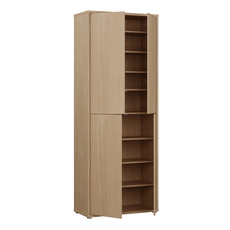 Alice Springs 16 Pair Shoe Storage Cabinet, Brown