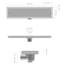 Meri 14cm Bathroom Sink Drain Waste with Overflow