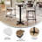 Commercial HPL Tabletop With Bar Height Crisscross Base-156453021-156453023